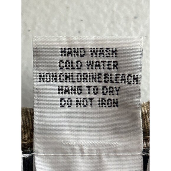 BonWorth Womens Sheer Brown & Black Abstract Print Zip-Up Top Size Medium - Picture 5 of 7